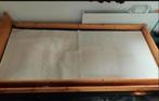 massief Houten en ledikant met spiraalbodem 200x90 cm, Ophalen, Gebruikt, 90 cm, Eenpersoons