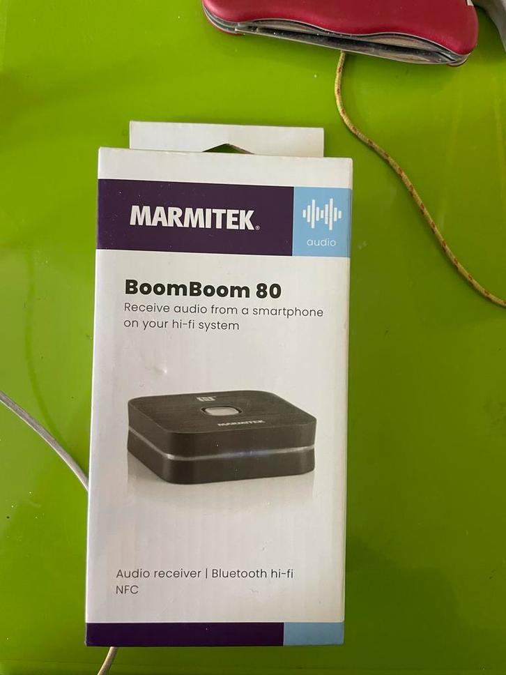Marmitek BoomBoom 80E Bluetooth Audio Receiver - Nieuw!, Audio, Tv en Foto, Converters, Nieuw, Ophalen of Verzenden