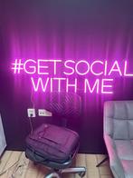 Neon Hanglamp #GET SOCIAL WITH ME, Ophalen, Zo goed als nieuw, Kunststof, Minder dan 50 cm