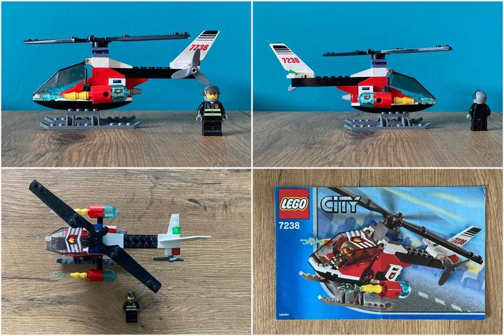 Lego City 7238 Fire Helicopter, Kinderen en Baby's, Speelgoed | Duplo en Lego, Gebruikt, Ophalen