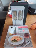 Nieuwe Borden en Glazen - Basic Porcelain & Gusta, Glas of Glazen, Nieuw, Ophalen of Verzenden, Glas