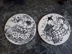 Nymolle Denmark Bjorn Wiinblad rond wandbordje ‘porselein, Ophalen, Zo goed als nieuw