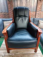 Art deco schuitema fauteuil, Ophalen, Zo goed als nieuw, 50 tot 75 cm, Leer