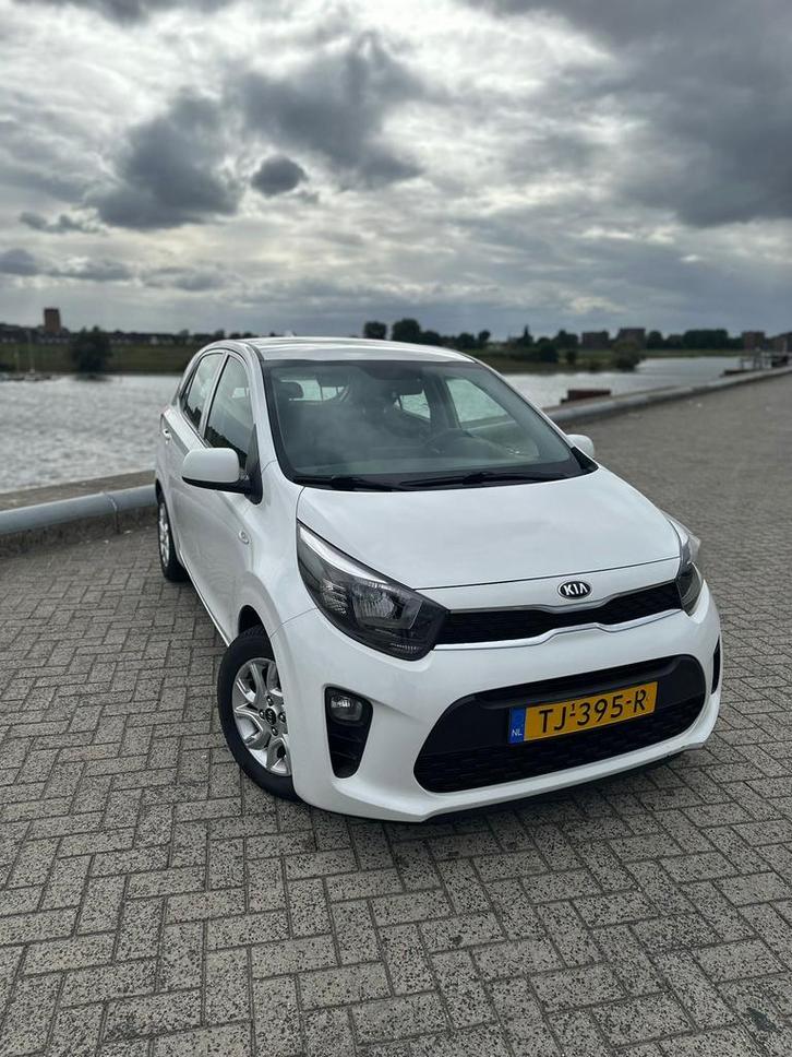 Kia Picanto 1.0 Cvvt 67pk 5-zits 2018 Wit, Auto's, Kia, Bedrijf, Picanto, ABS, Achteruitrijcamera, Airbags, Airconditioning, Alarm