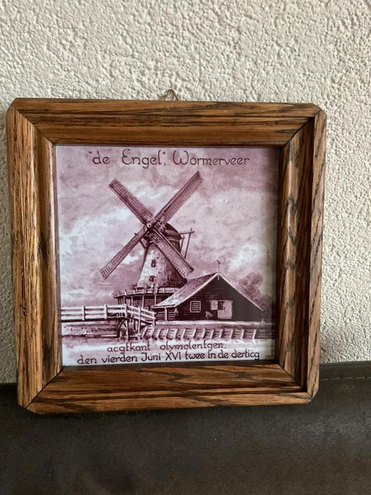 Westraven tegel oliemolen windmolen Wormerveer, Antiek en Kunst, Antiek | Wandborden en Tegels, Ophalen of Verzenden