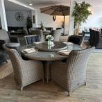 Ronde Wicker Tuinset / 170cm/ Incl. 4 stoelen & Draaiplateau