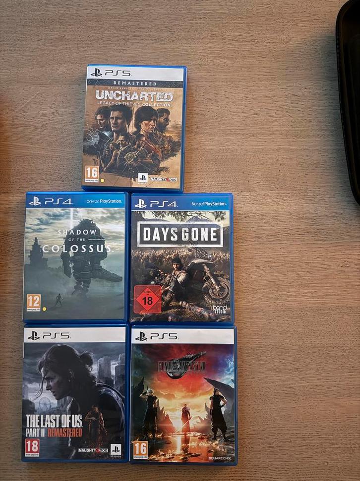 PS5 Slim Disc + Controller + 5 Games!, Spelcomputers en Games, Games | Overige, Gebruikt, Overige genres, 1 speler, Vanaf 3 jaar
