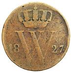 Willem 1 - schaarse 1/2 Cent 1827 Utrecht fraai (4035, Postzegels en Munten, Munten | Nederland, Koning Willem I, Overige waardes