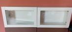2x Ikea Besta kast + Sindvik deuren wit 38 x 60 x 22 cm, Ophalen, Met deur(en), 50 tot 100 cm, Zo goed als nieuw