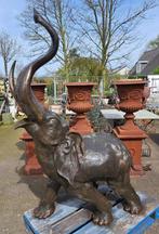 Bronzen olifant slurf hoogte 170 cm mooi beeld echt brons, Antiek en Kunst, Ophalen