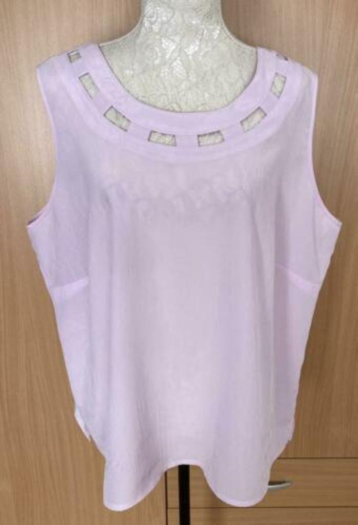 Oscar B top lila maat 50 NIEUW, Kleding | Dames, Tops, Nieuw, Maat 46/48 (XL) of groter, Overige kleuren, Zonder mouw, Ophalen of Verzenden