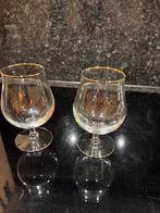 Amstel Gold Bierglazen - Set van 2, Antiek en Kunst, Antiek | Glas en Kristal, Ophalen
