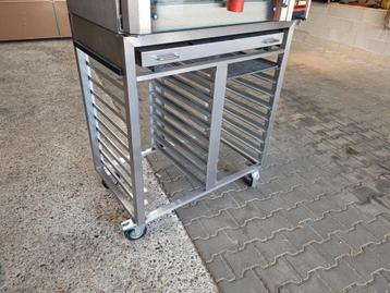 RVS oven wagen / onderstel op wielen beschikbaar voor biedingen