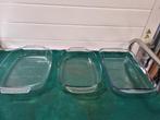 ovenschalen groot glas drie stuks, Ophalen of Verzenden, 'T Olde Gre-j, Info@toldegrej.nl, Endepoelstraat 20f Didam
