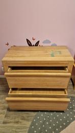 Eikenhouten Commode - Kindermeubel met 4 Lades, Ophalen, Gebruikt, 100 tot 150 cm, Eikenhout