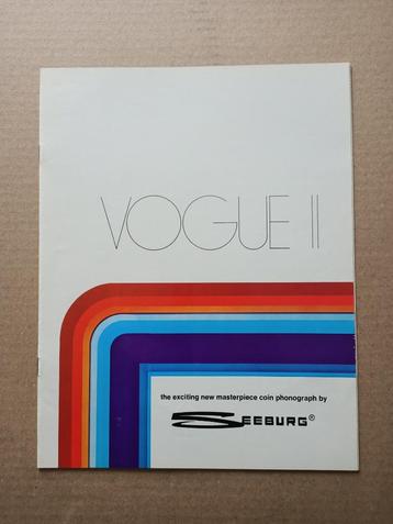Folder: Seeburg Vogue II (1974) jukebox   beschikbaar voor biedingen