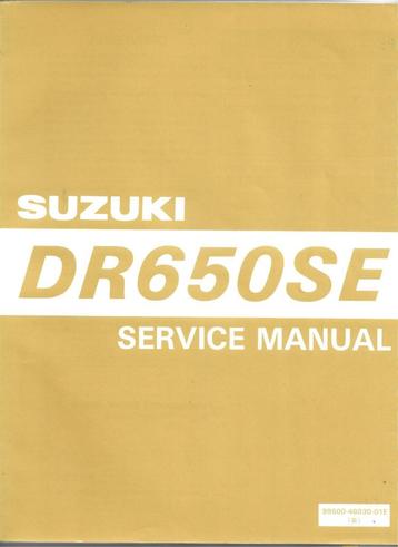 Suzuki DR650 SE Service Manual (7288z) motor beschikbaar voor biedingen