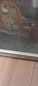Dordrecht olieverf schilderij, Chris de Bruijn jr., Ophalen of Verzenden