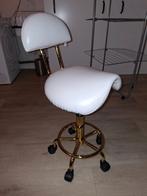 Kruk op wieltjes, Huis en Inrichting, Ophalen, Zo goed als nieuw, Wit, Bureaukruk