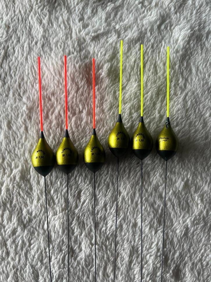 adv 61 / NIEUW set 6 inline dobbers TUBERTINI 1,50gr, Watersport en Boten, Hengelsport | Witvissen, Nieuw, Dobber of Lood, Ophalen of Verzenden