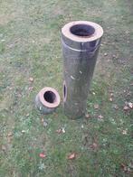 Dubbelwandige Kachelpijp 150mm, Huis en Inrichting, Kachels, Ophalen, Gebruikt, Hout, Inbouw