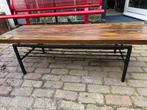Vintage salontafel Zebrano top jaren 60 Gispen Kembo, Ophalen, Gebruikt, Overige materialen, 50 tot 100 cm