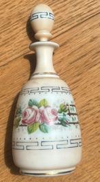 Opaal vaasje flesje afbeelding rozen parfumflesje, Ophalen of Verzenden