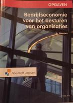 Bedrijfseconomie voor het besturen van organisaties, A. Heezen, Zo goed als nieuw, Alpha, HBO