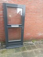 87.5x 201hardhouten voordeur dubbel glas kan driepuntsluitin, Doe-het-zelf en Verbouw, Deuren en Horren, Ophalen, 80 tot 100 cm