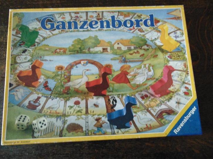 Ganzenbord Spel van Ravensburger, Hobby en Vrije tijd, Gezelschapsspellen | Bordspellen, Gebruikt, Een of twee spelers, Drie of vier spelers