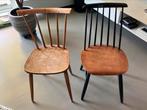 Vintage houten stoelen, Ophalen, Gebruikt, Twee, Bruin