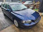 Volvo V70 2.4 T Comfort Line, Voorwielaandrijving, Metallic lak, Blauw, Leder en Stof