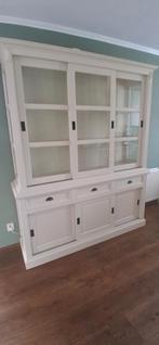 Crème witte buffetkast, Ophalen, Zo goed als nieuw, 25 tot 50 cm, 200 cm of meer