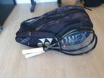 2x Yonex ezone 98 aqua night 2024 + tennis tas, L2, Ophalen of Verzenden, Zo goed als nieuw, Wilson