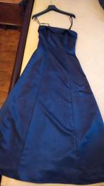 Donkerblauwe avond gala jurk maat 38, Maat 38/40 (M), Galajurk, Blauw, Ophalen of Verzenden