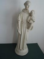 Groot gipsen beeld van pater Antonius met kind, Ophalen of Verzenden, Zo goed als nieuw, Beeld(je), Christendom | Katholiek