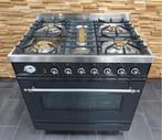 🔥Luxe Boretti Fornuis 80cm antraciet & rvs 5 pits 1 oven, 60 cm of meer, Ophalen of Verzenden, Zo goed als nieuw, Energieklasse A of zuiniger