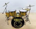 Nirvana logo goud miniatuur drumstel decoratie mini drum, Info@deconoord.nl, Deco Noord, Nieuw, Ophalen of Verzenden
