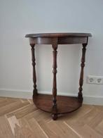 Antieke half ronde wandtafel, Gebruikt, 50 tot 100 cm, Overige vormen, 25 tot 50 cm
