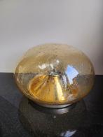 Vintage bubble lamp amberglas bollamp jaren 60/70, Huis en Inrichting, Ophalen of Verzenden, Zo goed als nieuw, Glas, Vintage