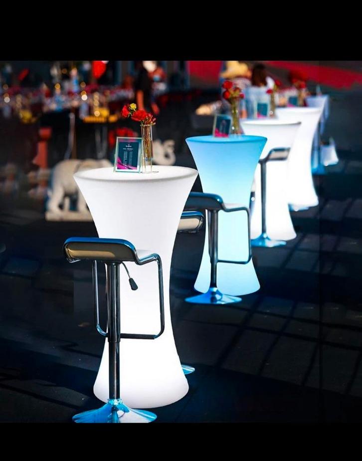 Statafel met LED verlichting, Huis en Inrichting, Tafels | Statafels, Nieuw, Ophalen