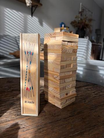 Wankele Toren Spel ( met GRATIS Mikado ) beschikbaar voor biedingen