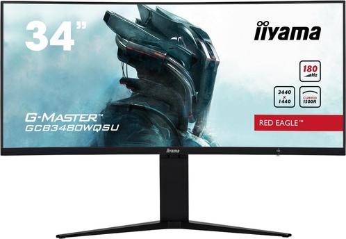 Iiyama G-Master GCB3480WQSU-B1 180hz 0.4ms game monitor 34", Computers en Software, Monitoren, Zo goed als nieuw, 151 t/m 200 Hz