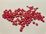 Houten roze platte kraaltjes, Hobby en Vrije tijd, Kralen en Sieraden maken, Ophalen of Verzenden, Gebruikt, Kraal