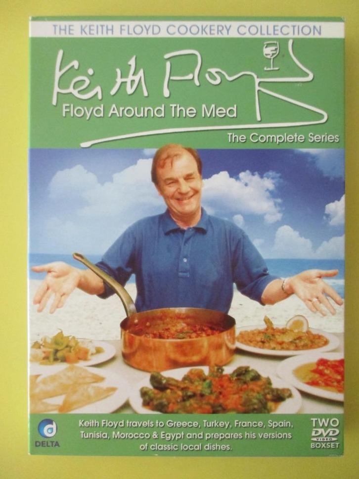 Keith Floyd - Floyd around the Med. - 2 DVD SET, Cd's en Dvd's, Dvd's | Overige Dvd's, Zo goed als nieuw, Boxset, Alle leeftijden