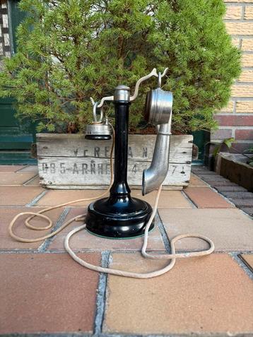 Oude antieke franse candlestick telefoon parijs rond 1920 beschikbaar voor biedingen