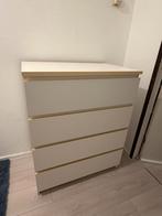 IKEA Malm Ladekast met 4 lades, Huis en Inrichting, Kasten | Ladekasten, Ophalen, Gebruikt, 50 tot 100 cm, 3 of 4 laden