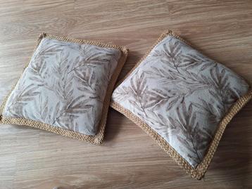 Sier kussens 45cm x 45cm beschikbaar voor biedingen