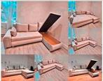 Moderne 3-zitsbank – Grijs, Zwart & Beige | Afmeting 250x150, Verzenden