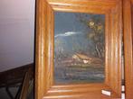 Oude Schilderijtjes met Houten Lijst, Antiek en Kunst, Kunst | Schilderijen | Klassiek, Ophalen of Verzenden
